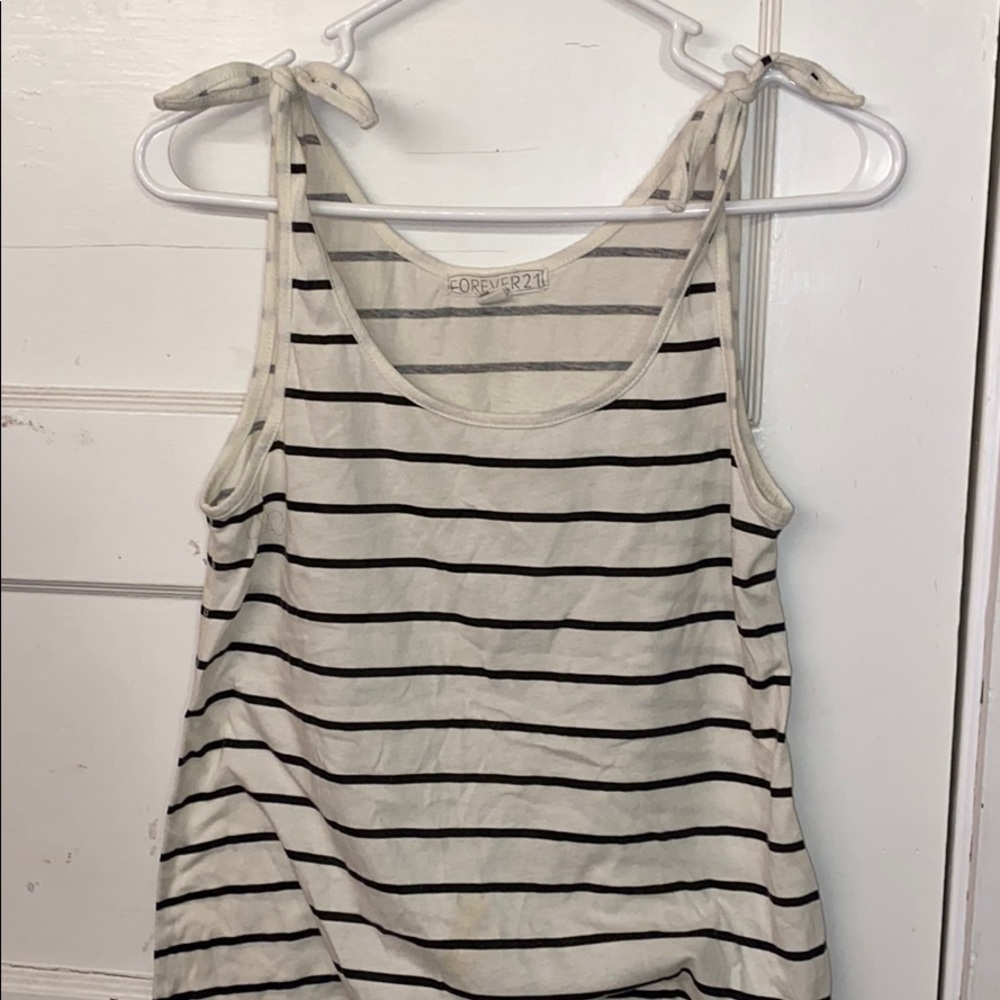 Bow tied stripe tank (forever 21)